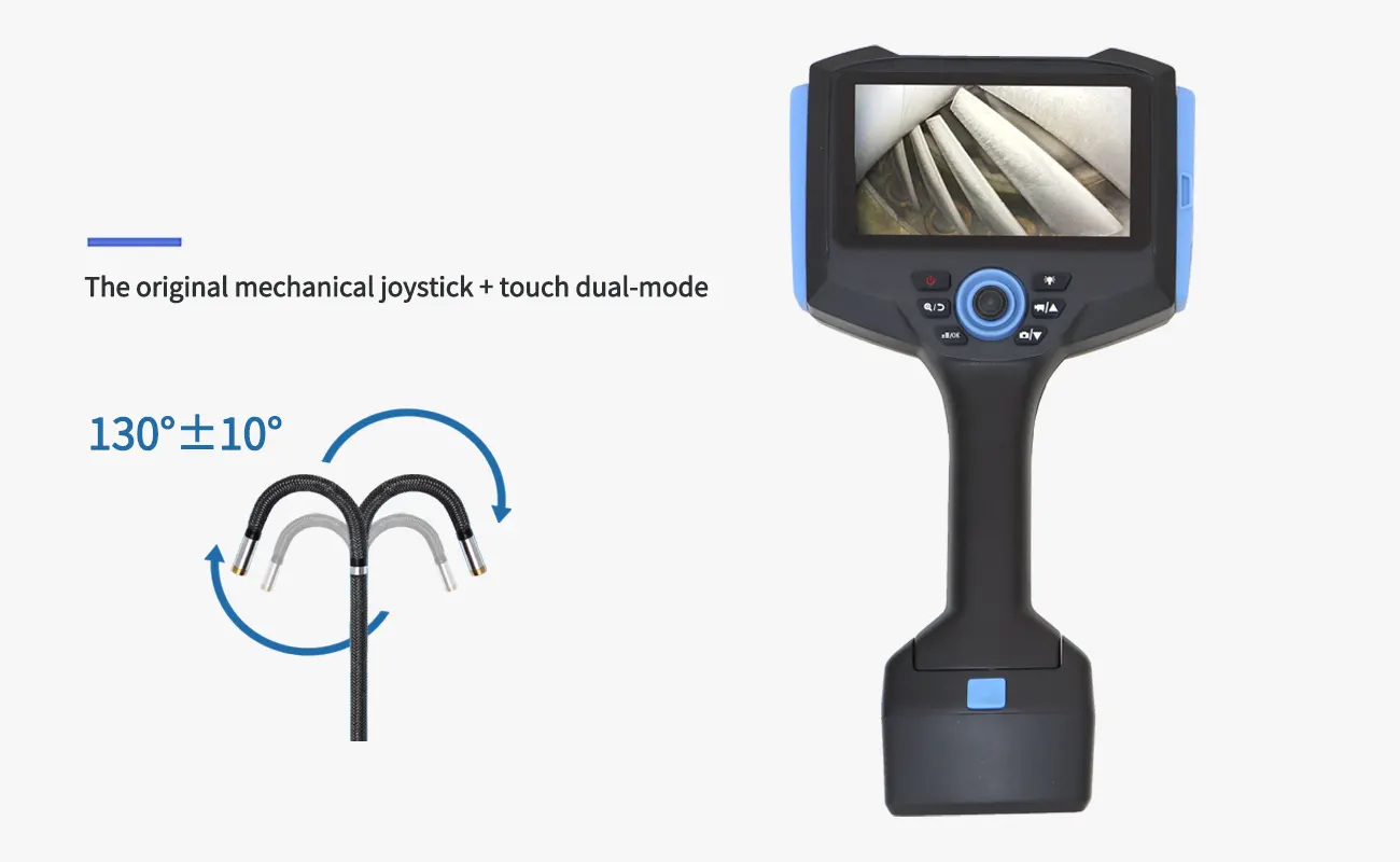 1.2mm Probe with Direct View Industrial Endoscope Camera 5.5 Inch T2P125