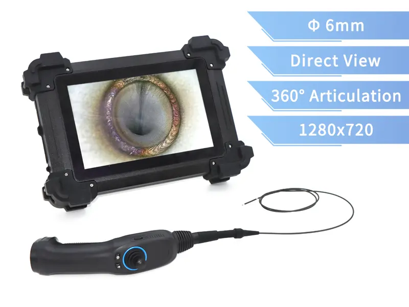 IP67 Waterproof Industrial Endoscope Camera with 6mm Direct View M3J60D